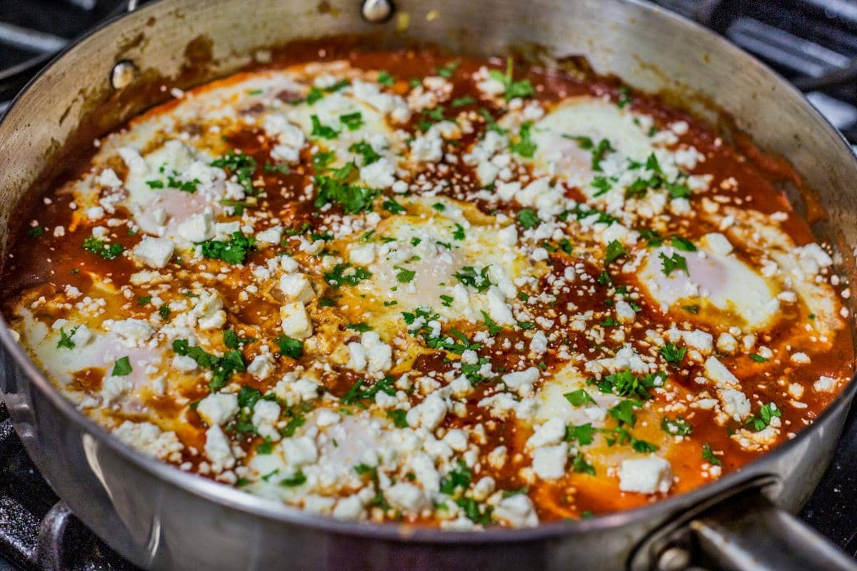 ilustrasi memasak shakshuka 