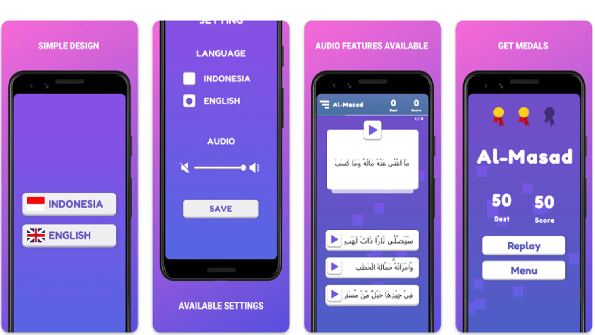 cuplikan gameplay Quiz Quran Games Juz 30