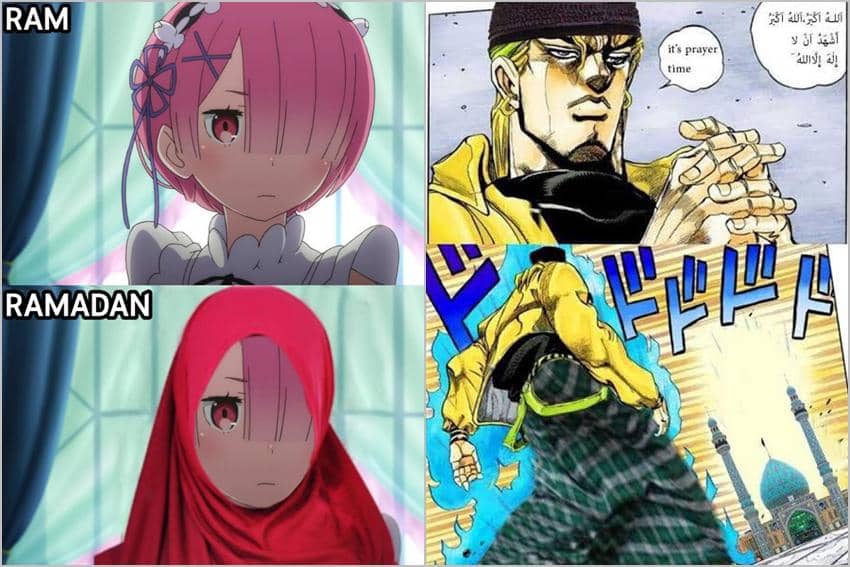 8 Meme Anime tentang Ramadan, Ram hingga Eren Ikutan?