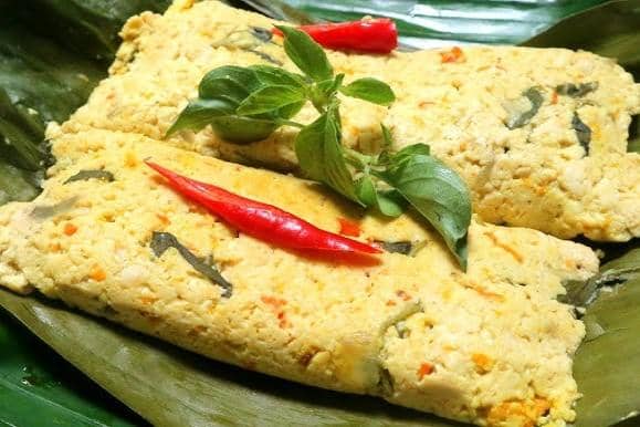 ilustrasi pepes tahu kemangi kukus