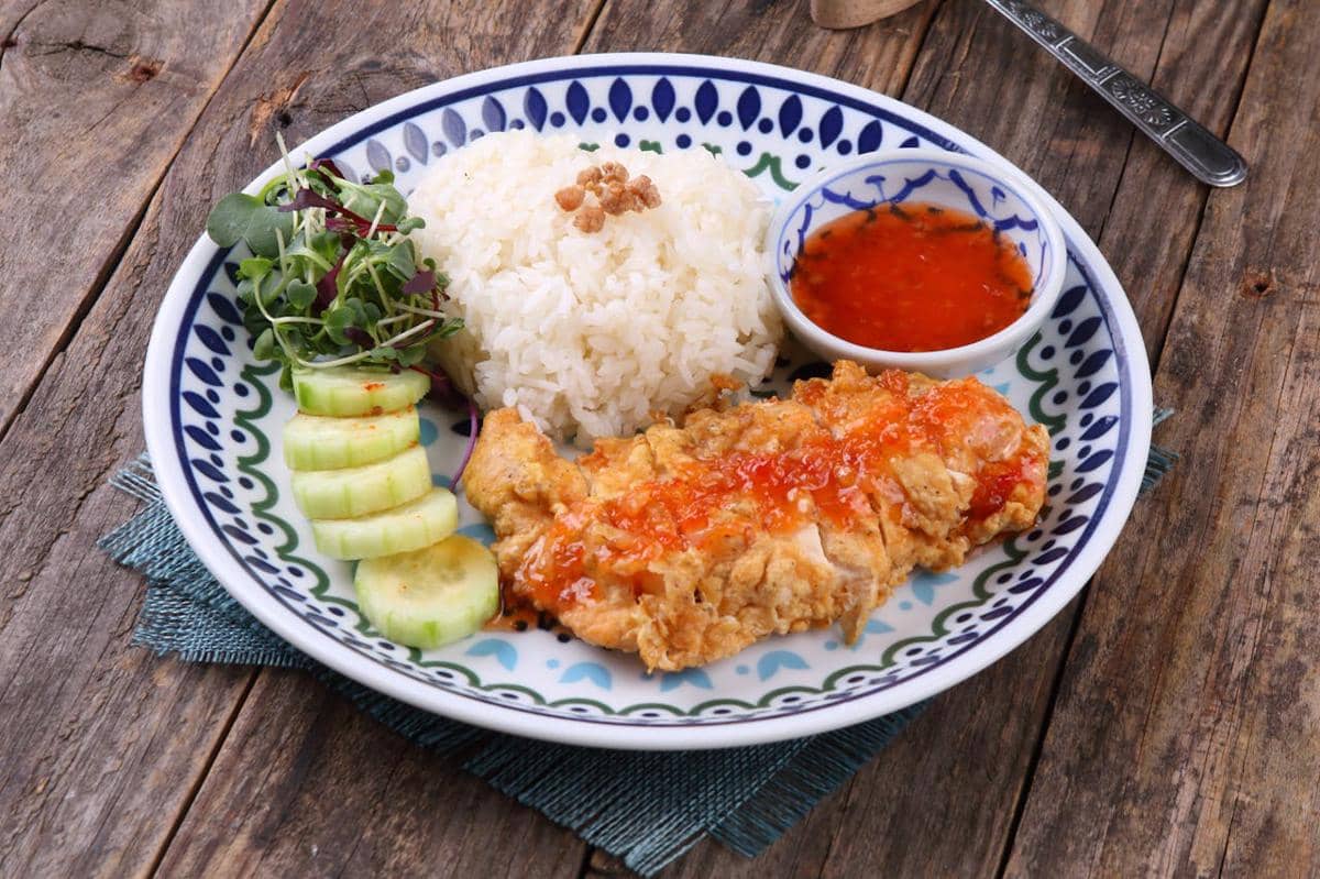 Ilustrasi ayam katsu