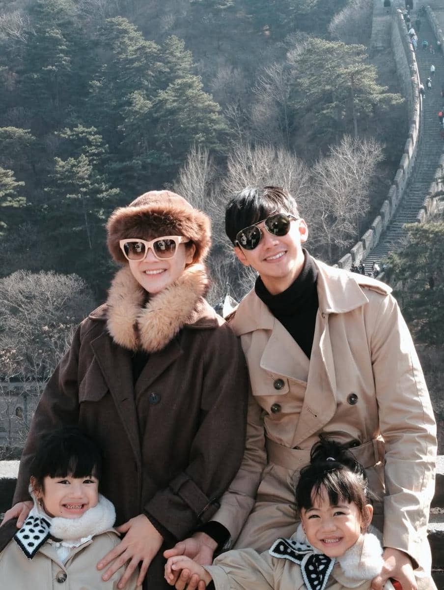 Keluarga Felicya Angelista ke Tembok Besar China