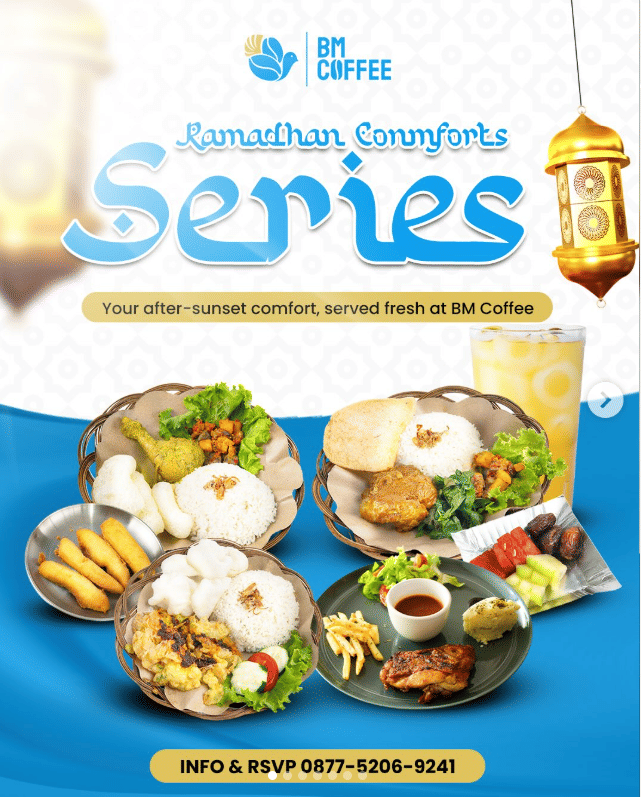 Promo bukber Ramadan 2026 di BM Coffee.