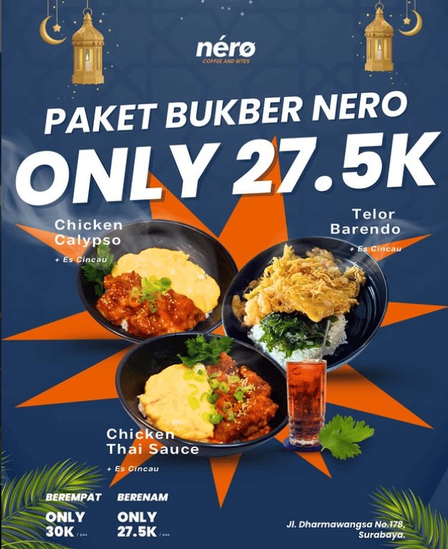 Promo bukber Ramadan 2026 di Nero Coffee and Bites.