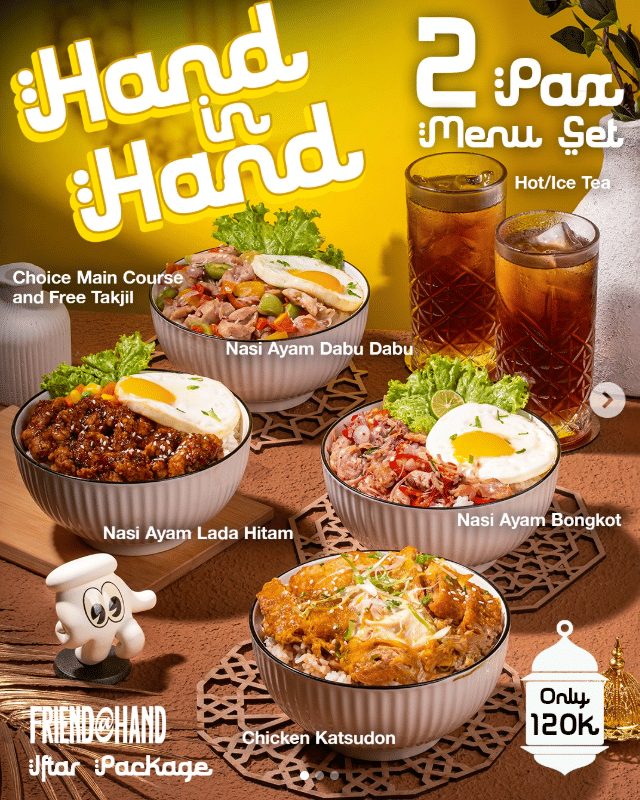 Promo bukber Ramadan 2026 di Friend at Hand by Inlaws Coffee.