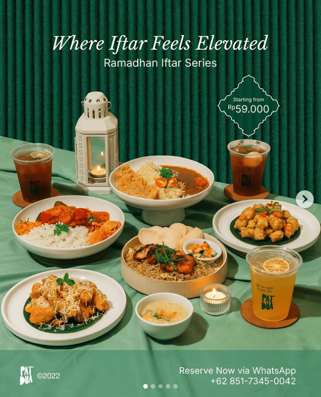 Promo bukber Ramadan 2026 di Patdua Coffee & Eatery.