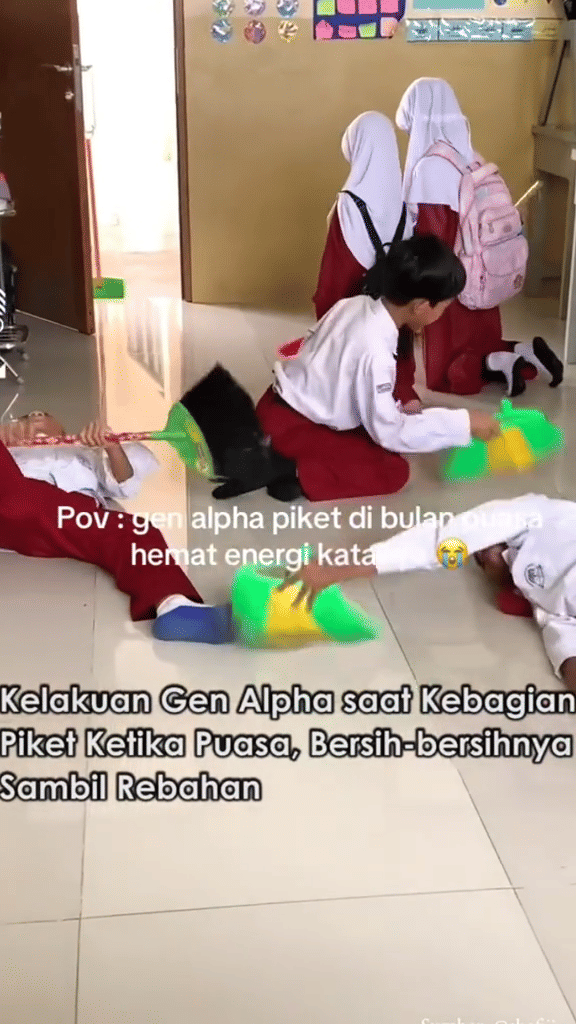 meme Gen Alpha ikut puasa