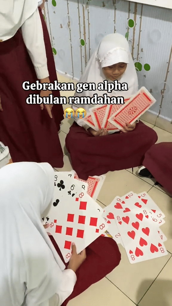 meme Gen Alpha ikut puasa