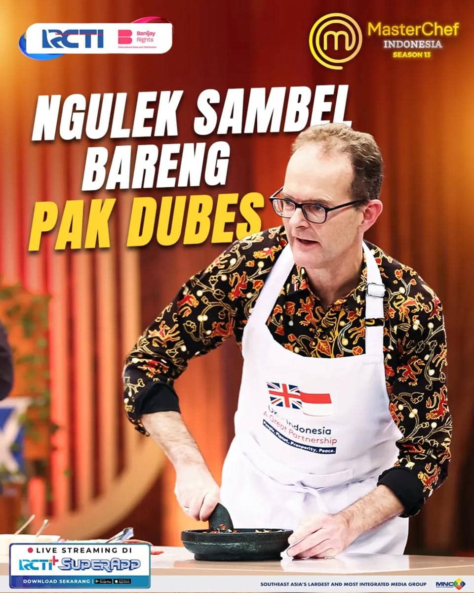 Dubes Dominic Jermey di MasterChef Indonesia Season 13