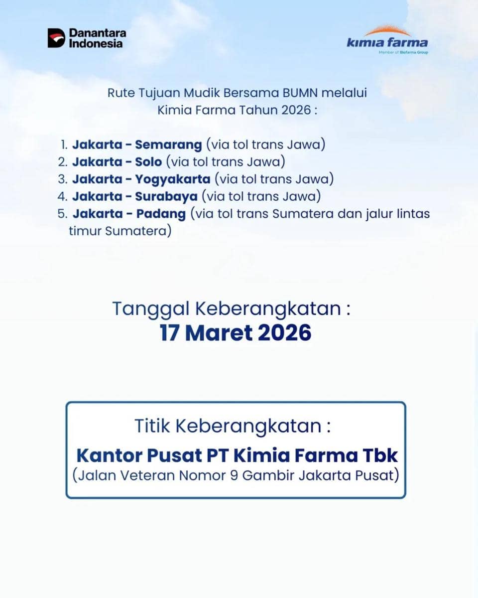 poster mudik gratis Kimia Farma