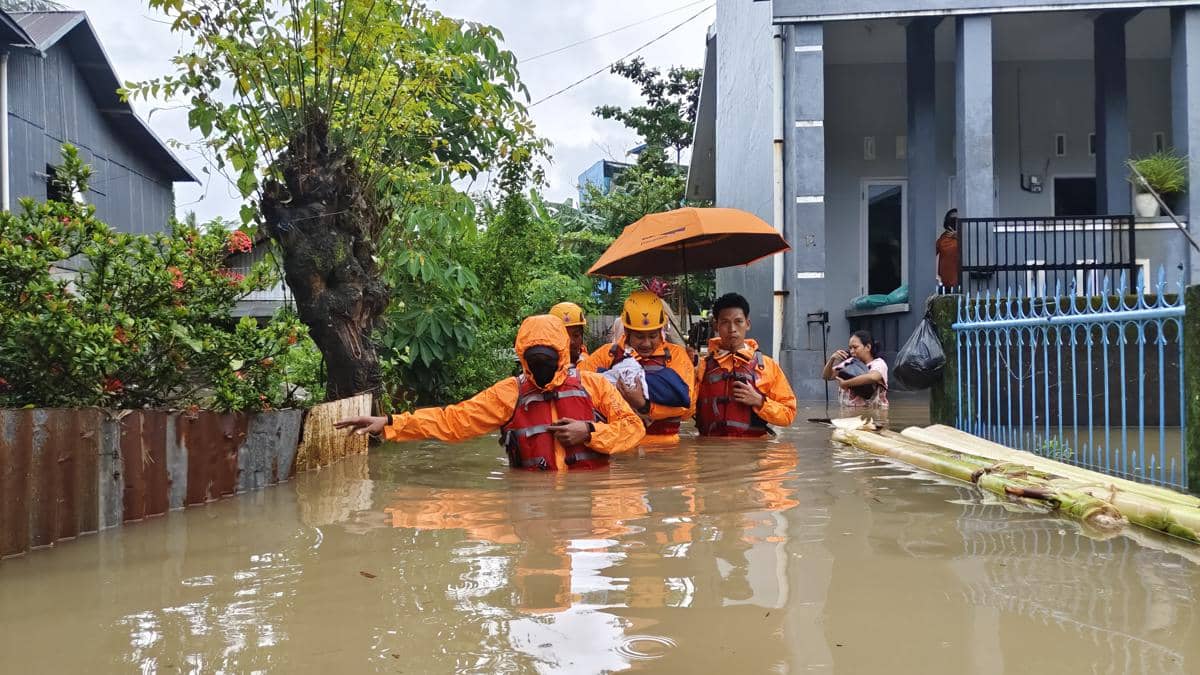 Makassar Banjir Lagi, Ketinggian Air Capai Satu Meter di Panakkukang