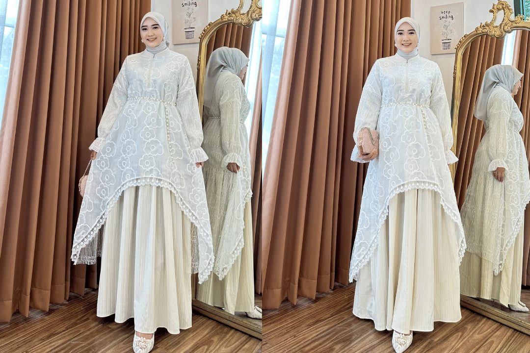ilustrasi gamis bini orang