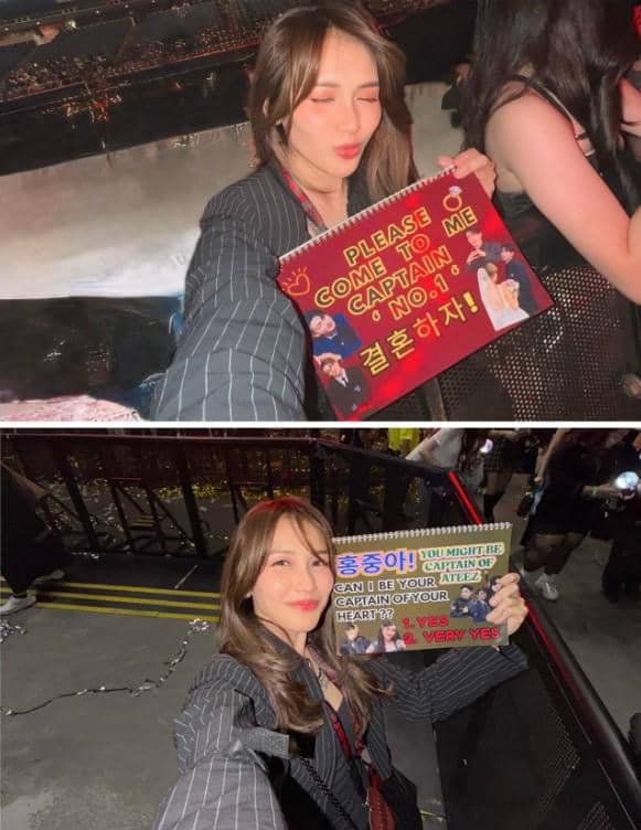 Ayu Ting Ting Nonton Konser ATEEZ (instagram.com/ayutingting92)