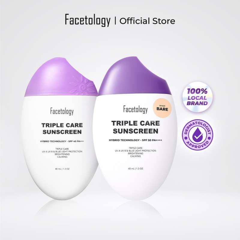 Facetology Triple Care Tinted Sunscreen Bare SPF50 PA++++