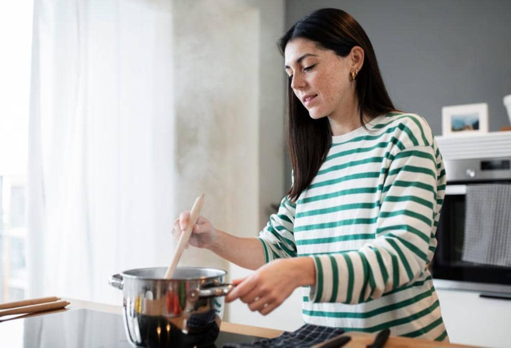 ilustrasi masak nasi