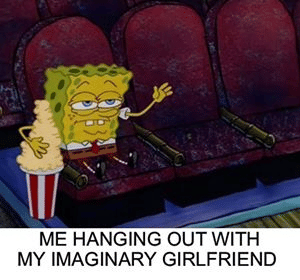 meme SpongeBob tentang jalan-jalan