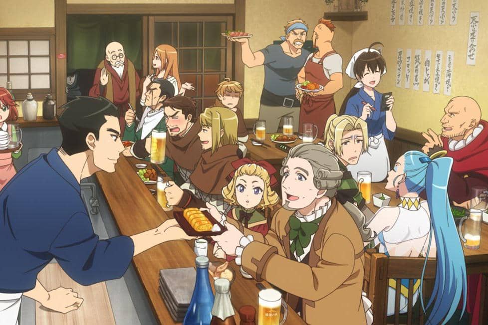 adegan dalam anime Isekai Izakaya: Japanese Food from Another World