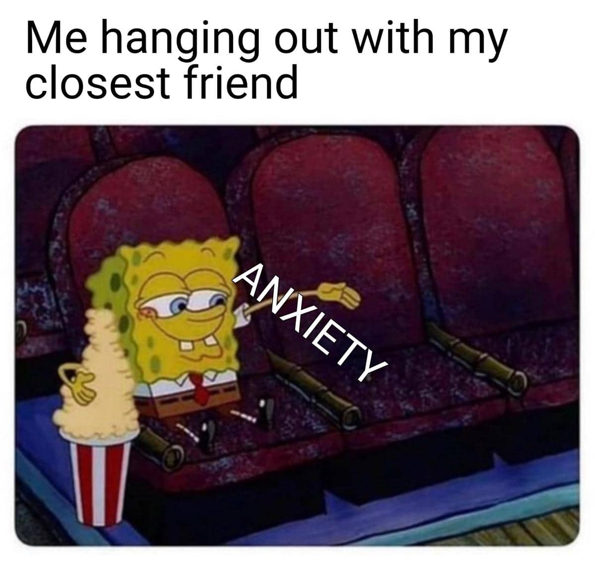 meme SpongeBob tentang jalan-jalan