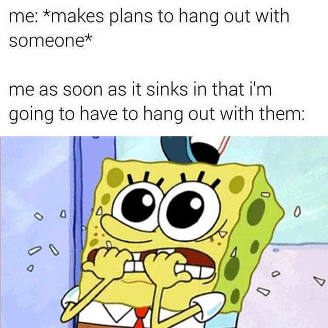 meme SpongeBob tentang jalan-jalan