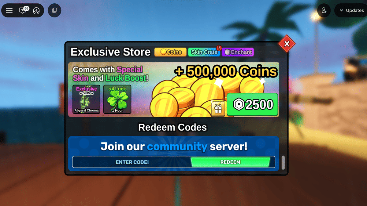 cara menukarkan kode redeem di Fish It!