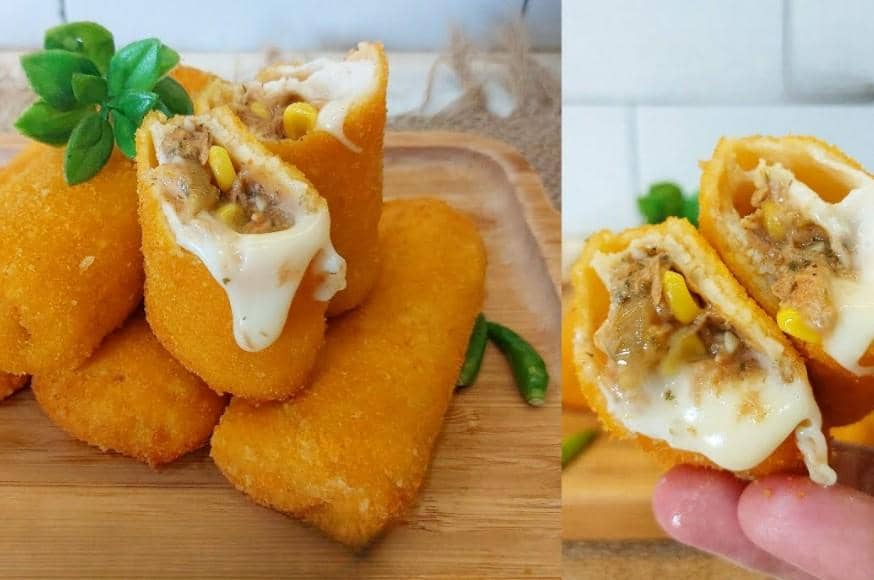 ilustrasi risoles tuna jagung mayo