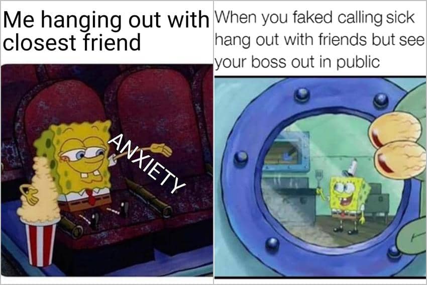 8 Meme SpongeBob tentang Jalan-Jalan, Malah Ketemu Bos?