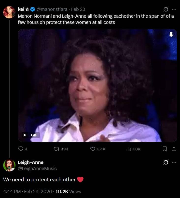 artis dukung Manon KATSEYE