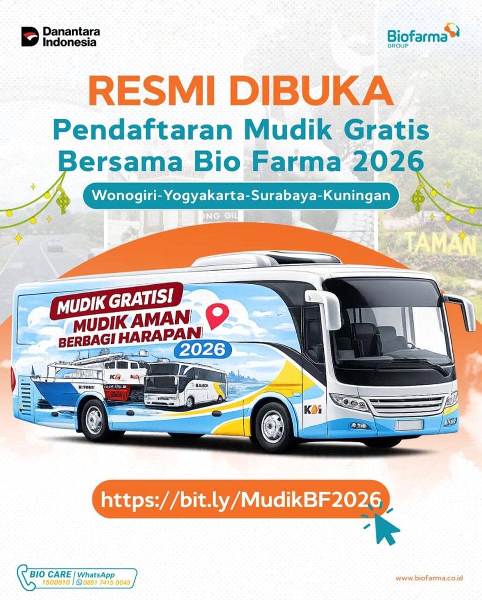 mudik gratis Bio Farma