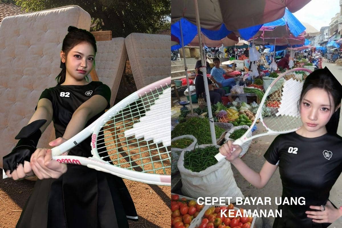 10 Meme Member Hearts2Hearts dan Raket Tenis di MV RUDE!