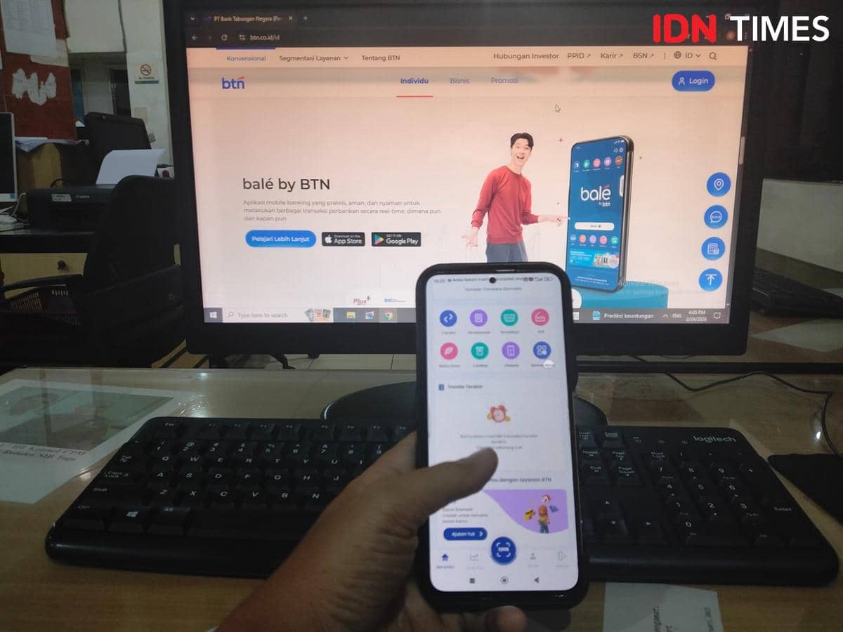 Proses KPR bisa dilakukan dengan aplikasi Bale by BTN membantu (IDN Times/Doni Hermawan)