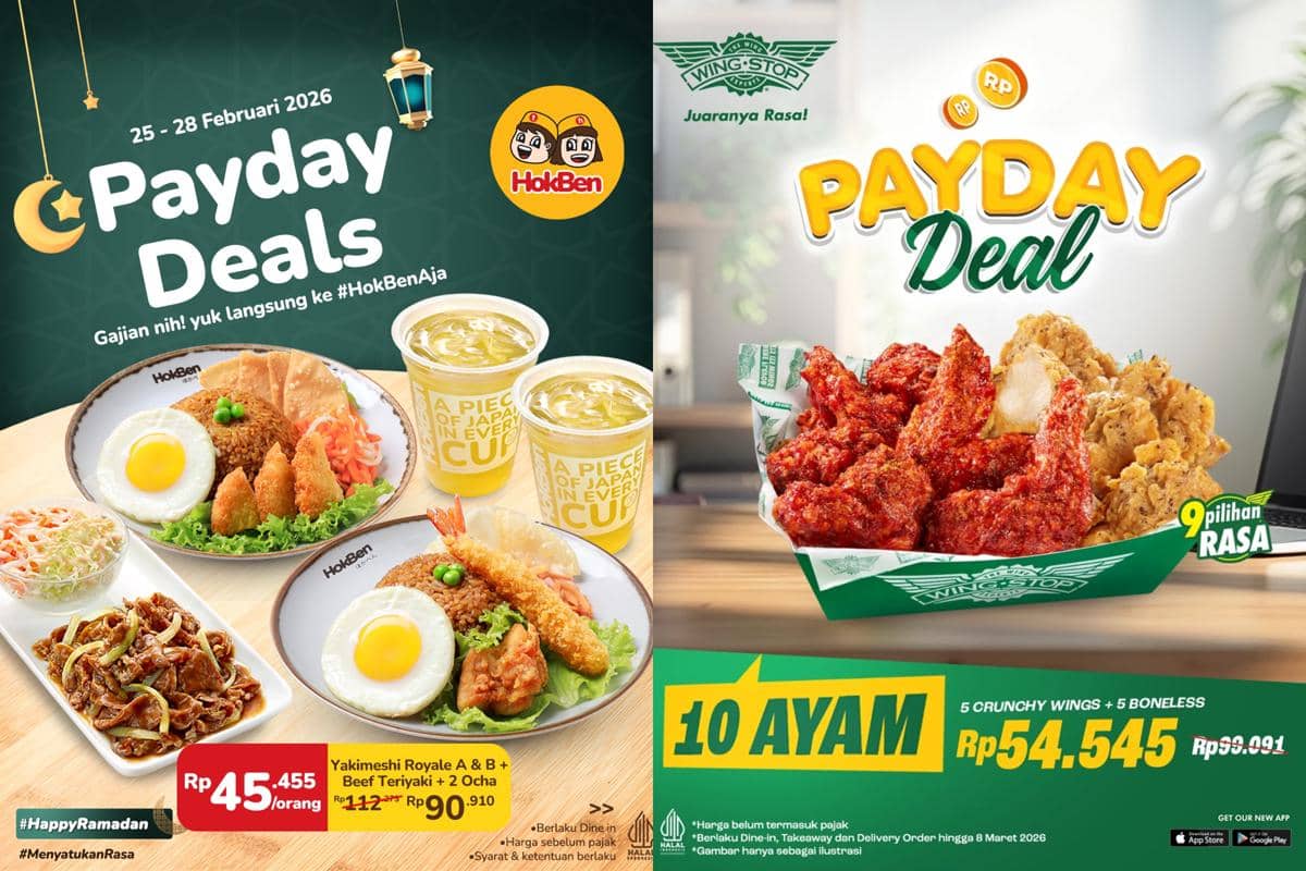 Promo Gajian Februari 2026 di Berbagai Gerai Makanan dan Minuman