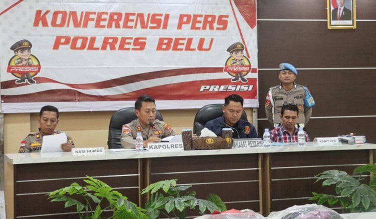 Polres Belu beber kronologis dan barang bukti kasus asusila di bawah umur yang jerat Piche Kota.