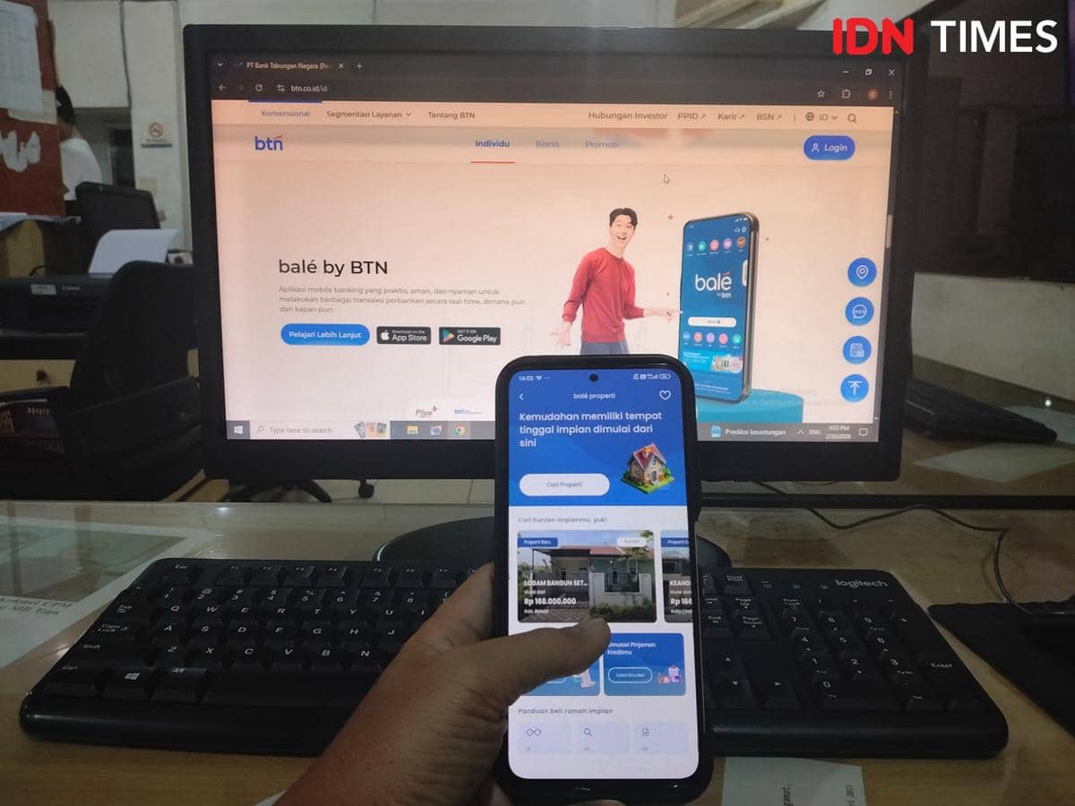 Proses KPR bisa dilakukan dengan aplikasi Bale by BTN membantu (IDN Times/Doni Hermawan)
