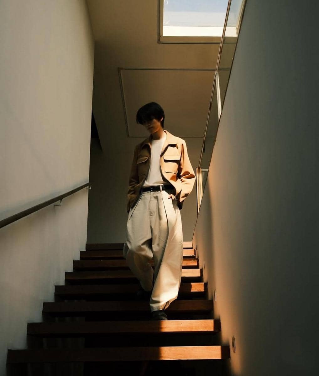 OOTD dengan celana lebar ala AA BUS 