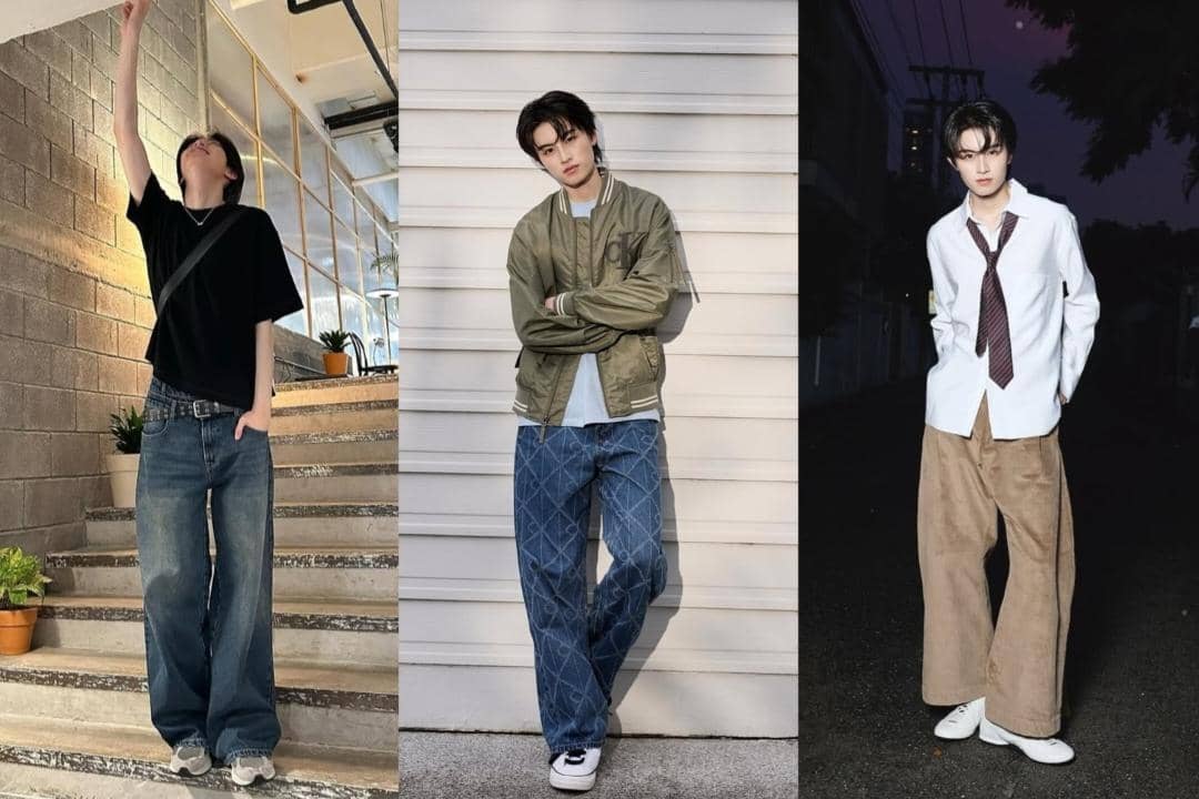 8 Inspirasi OOTD dengan Celana Lebar ala AA BUS, Cool Abis Gayanya! 