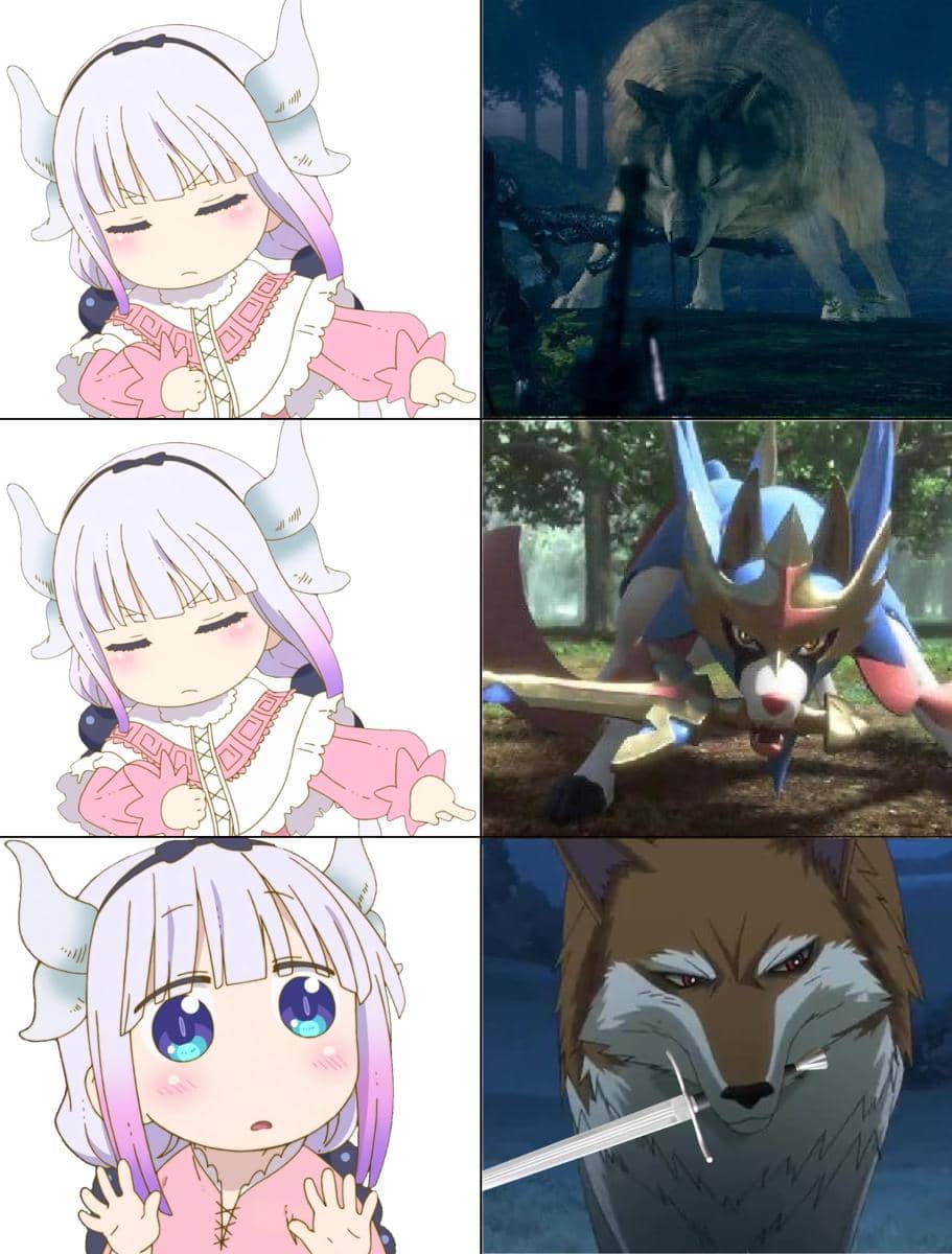 meme anime tentang serigala