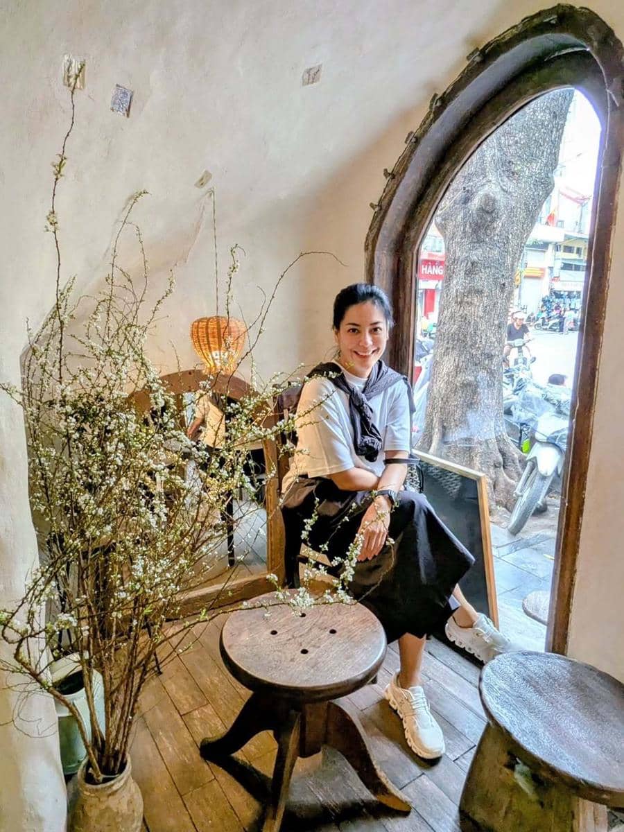 Lulu Tobing saat jalan-jalan di Vietnam