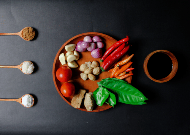 ilustrasi rempah bumbu bali