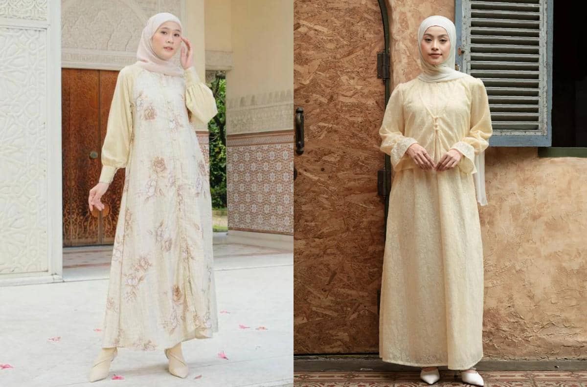 8 Rekomendasi Gamis Lebaran 2026 Warna Butter Yellow, Lagi Tren!