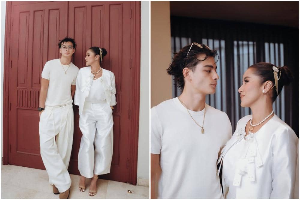 7 Potret Olla Ramlan dan Tristan saat Bukber, Kompak Berbusana Putih