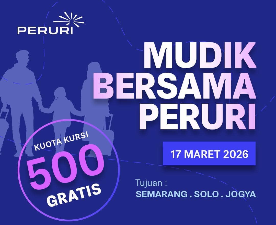 Mudik Gratis Peruri 2026 Resmi Dibuka, Cek Info Lengkapnya