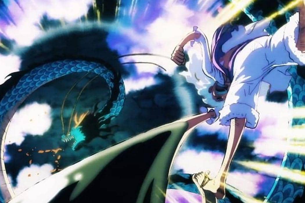 Luffy mengalahkan Kaido.