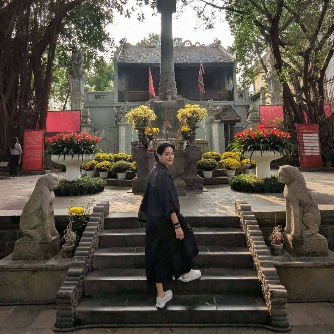 Lulu Tobing saat jalan-jalan di Vietnam