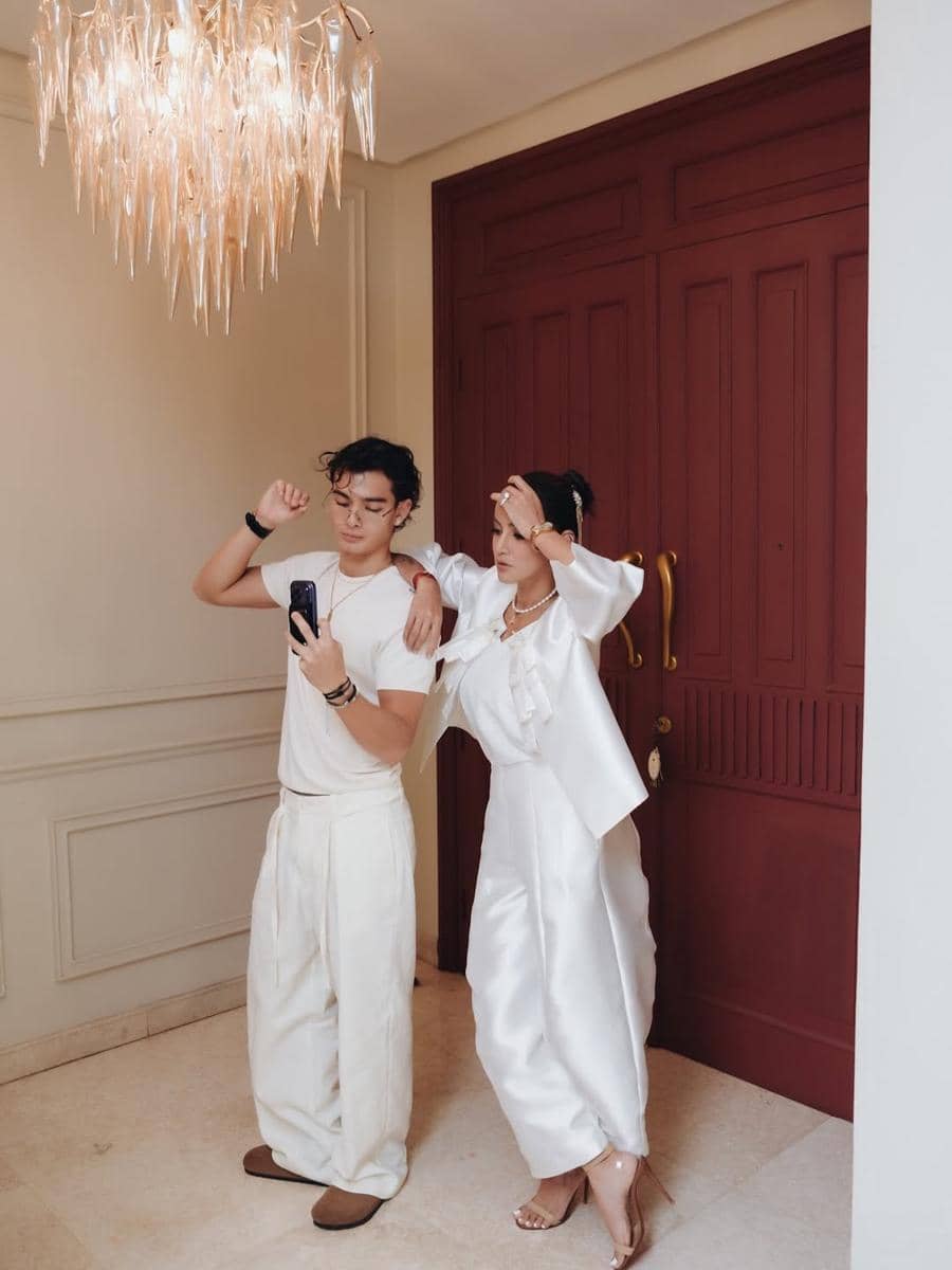 Olla Ramlan dan Tristan saat bukber.