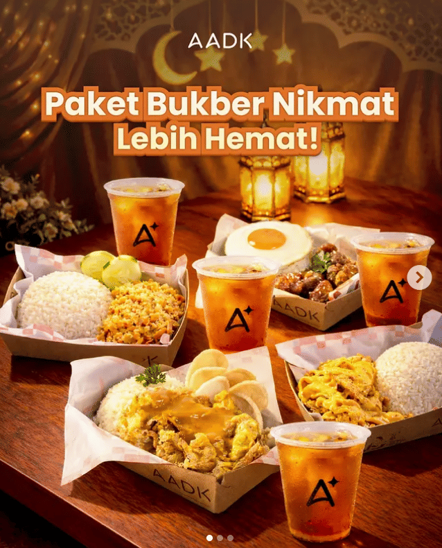Informasi paket buka puasa di Ada Apa Dengan Kopi (AADK Wiyung). 