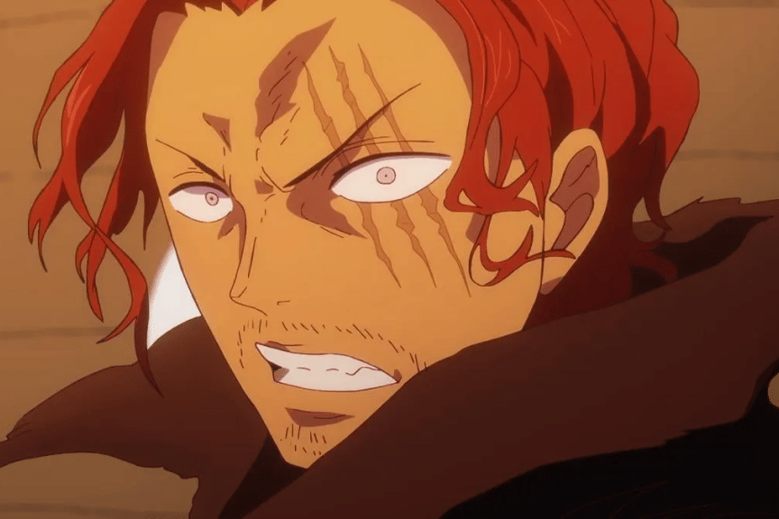 Shanks melihat masa depan menggunakan Kenbunshoku Haki.