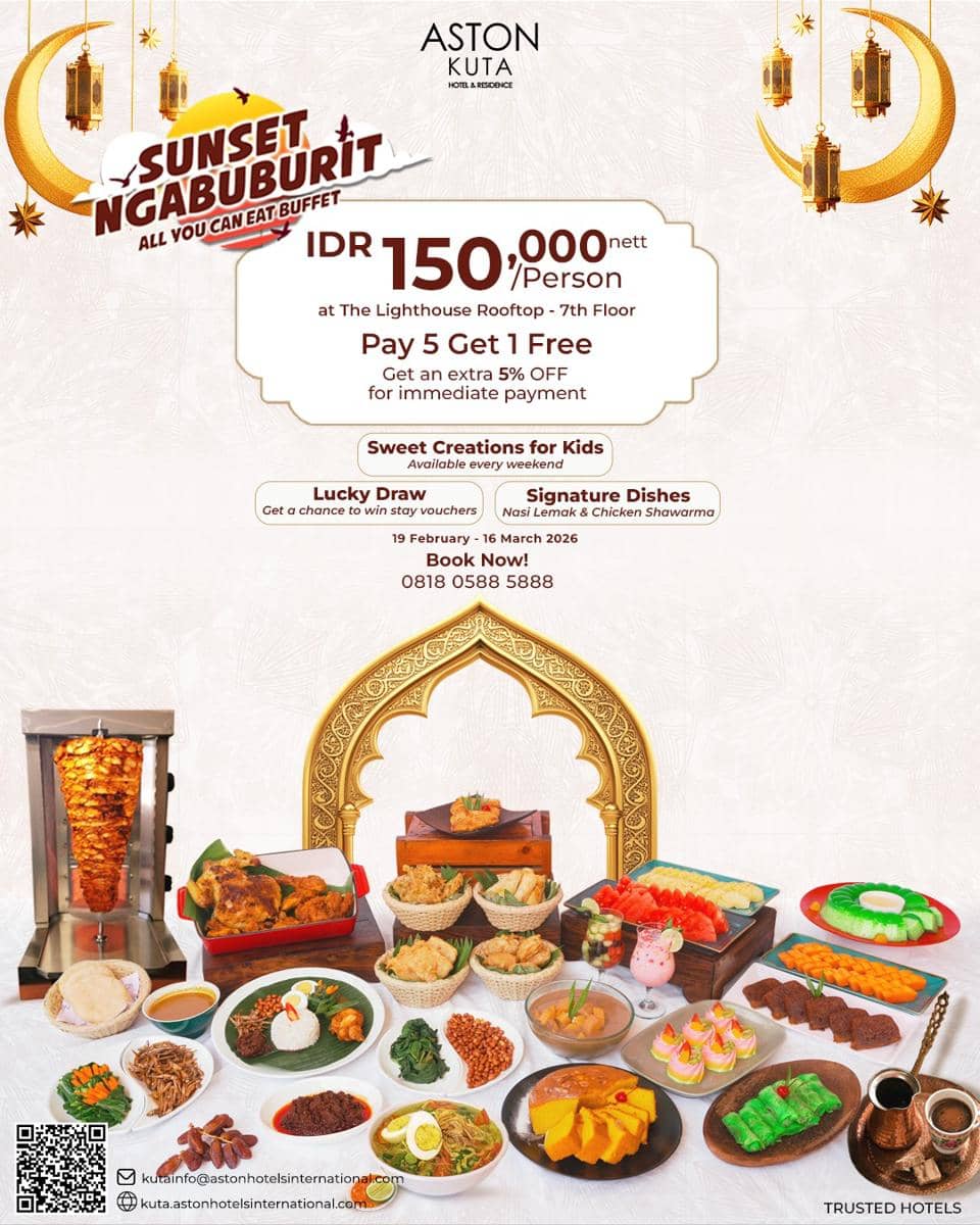 Sunset Ngabuburit Aston Kuta Hotel & Residence (instagram.com/astonkutabali)