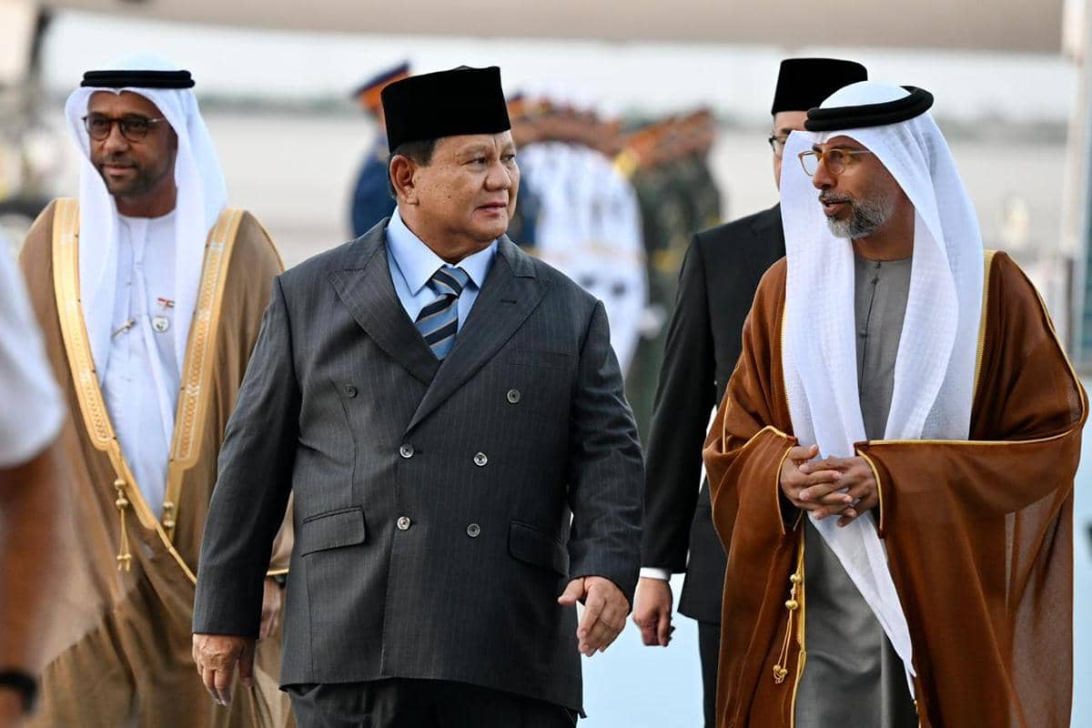 Prabowo Lanjut Terbang ke Abu Dhabi Usai Kunjungi Yordania
