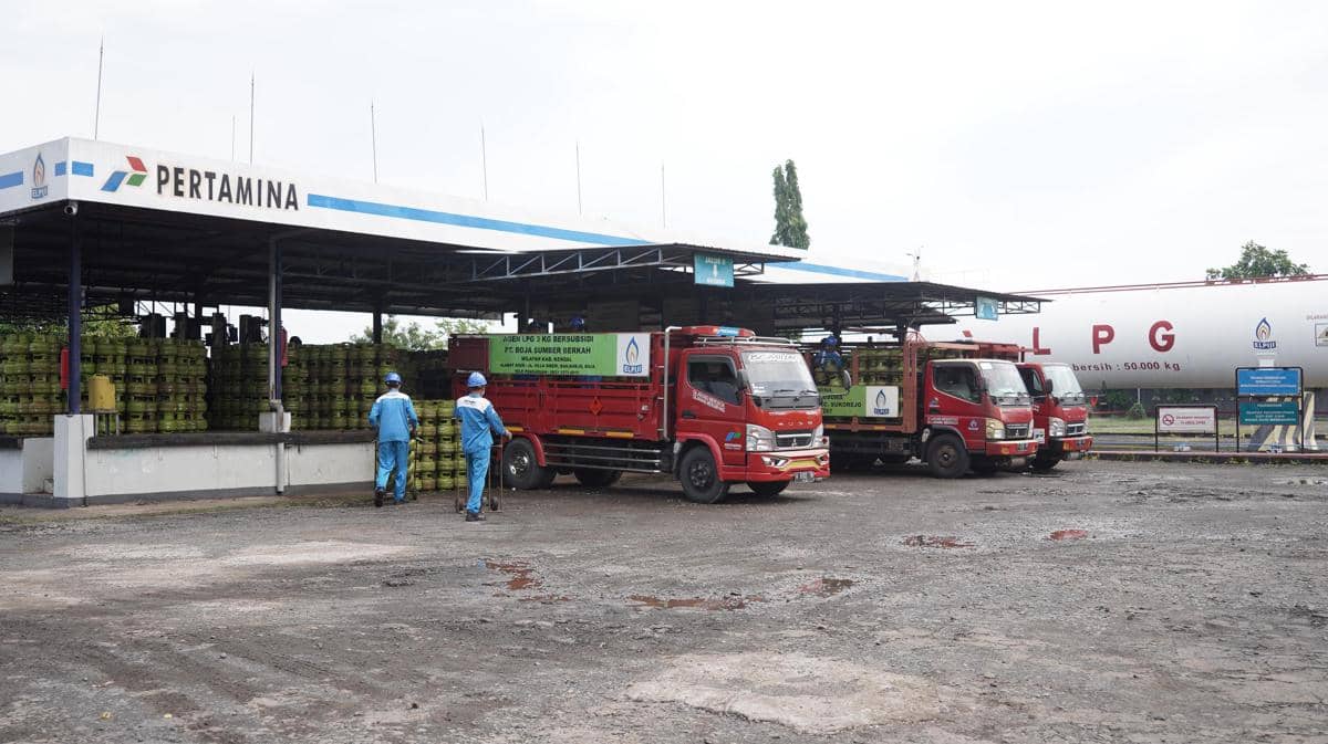 Pasokan gas subsidi LPG 3 kilogram di Jawa Tengah. (Dok. Pertamina)