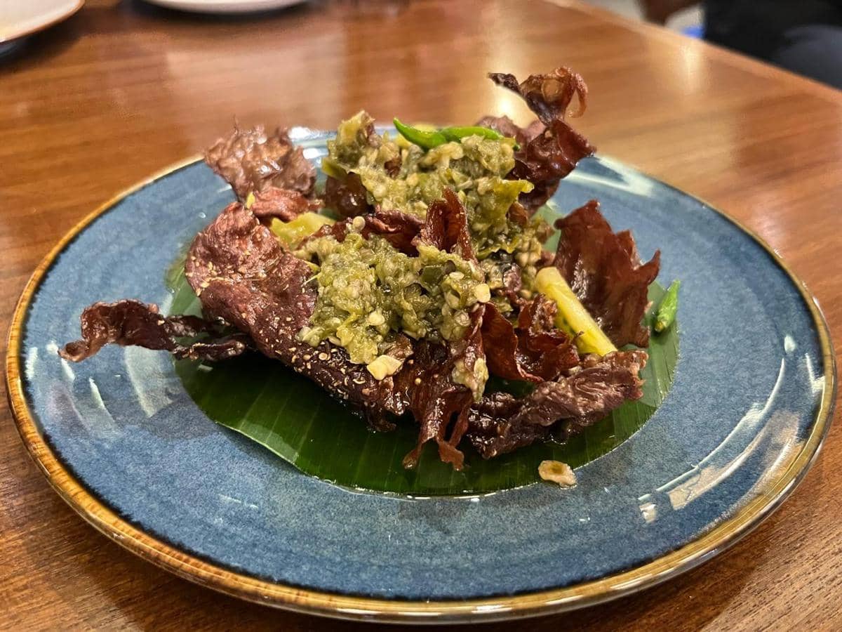 Potret Dendeng Krispi Sambal Ijo Teras by Plataran 